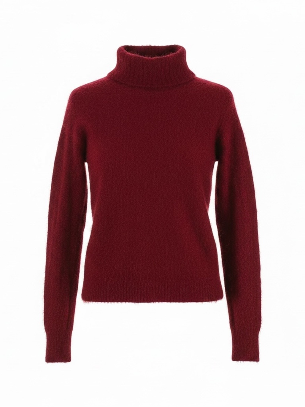 Tobi M red cowl neck long sleeve soft textured holiday fall sweater‎